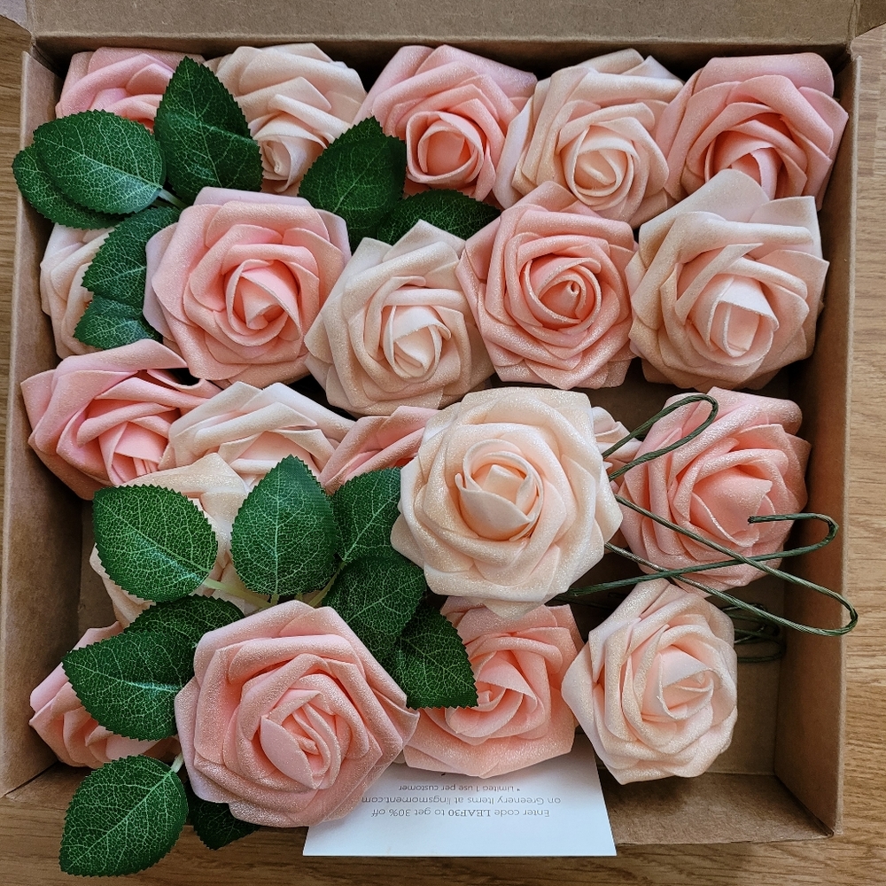 Blush pink flowers